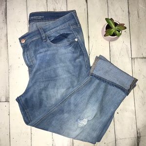 Old Navy destressed boyfriend jeans